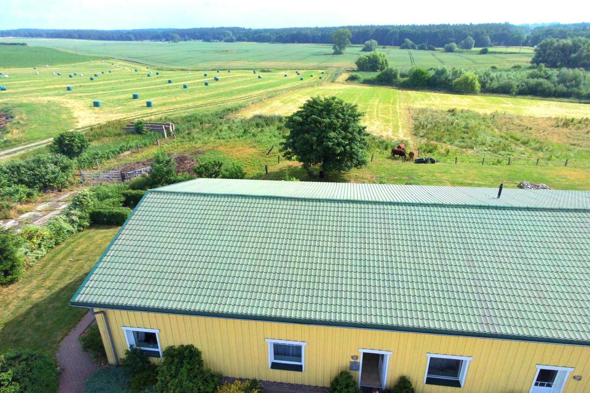 Ferienwohnung Feldblick Auf Dem Bauernhof Am Schweriner See Bad Kleinen Exterior photo